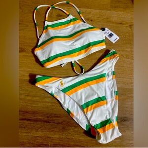 Ralph Lauren striped bikini.  Size M